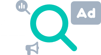 Image of a variety of icons in green, grey and black, showing the effective SEO services provided.