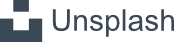 Image of the Unsplash logo showing the photo credits page.